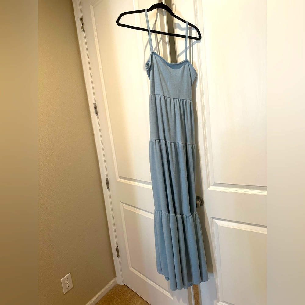 Nasty Gal Light blue maxi dress. Never worn